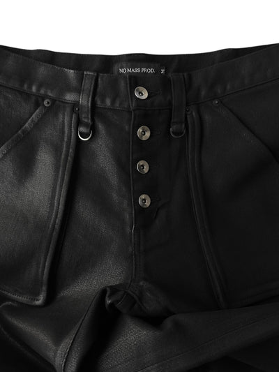 NO MASS PROD. 014GLM J-WAXED FLARE JEANS
