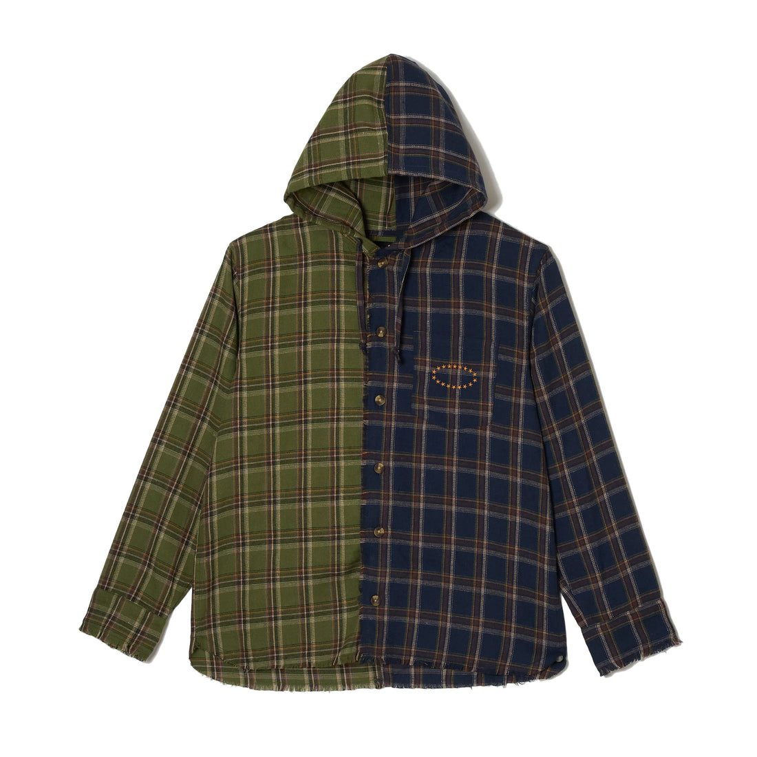 AFB Hooded Shirts (NAVY / GREEN)
