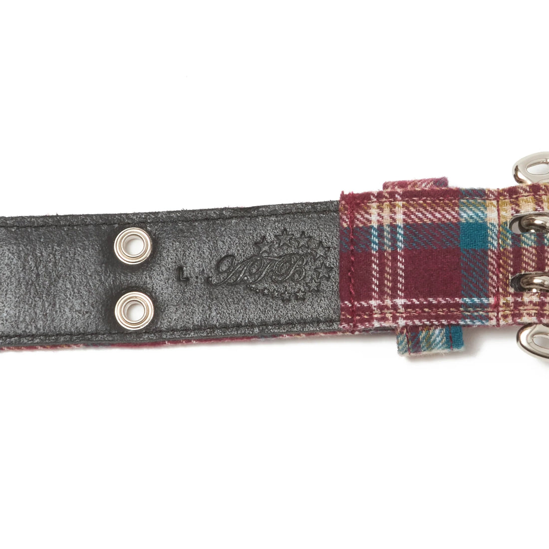 AFB FLANNEL CHECK BELT (BORDEAUX)