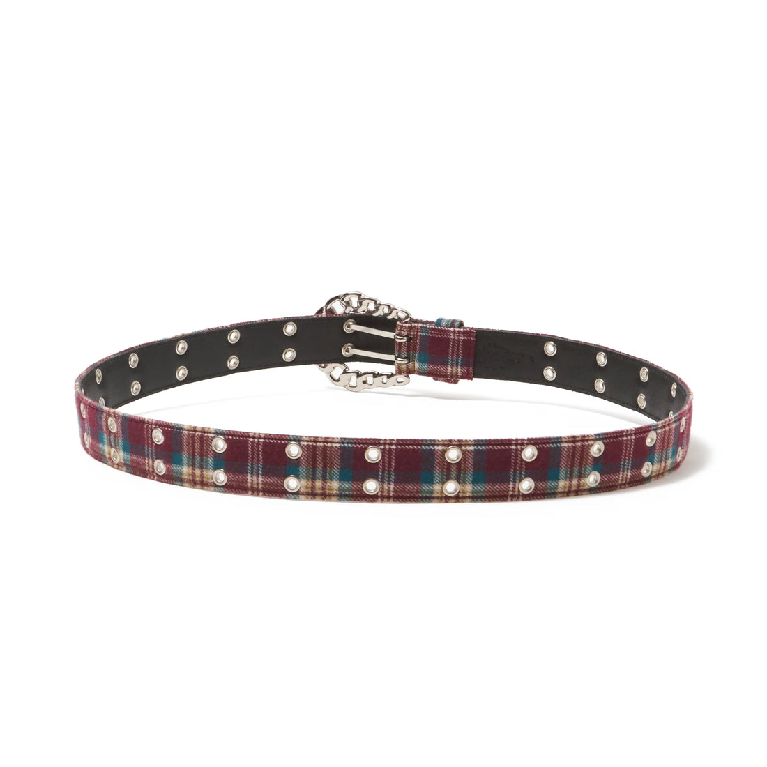 AFB FLANNEL CHECK BELT (BORDEAUX)