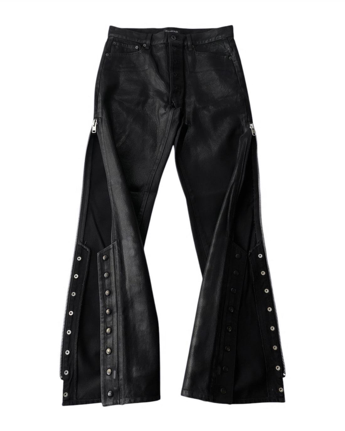 NO MASS PROD. "008GLM" WAXED DENIM JEANS