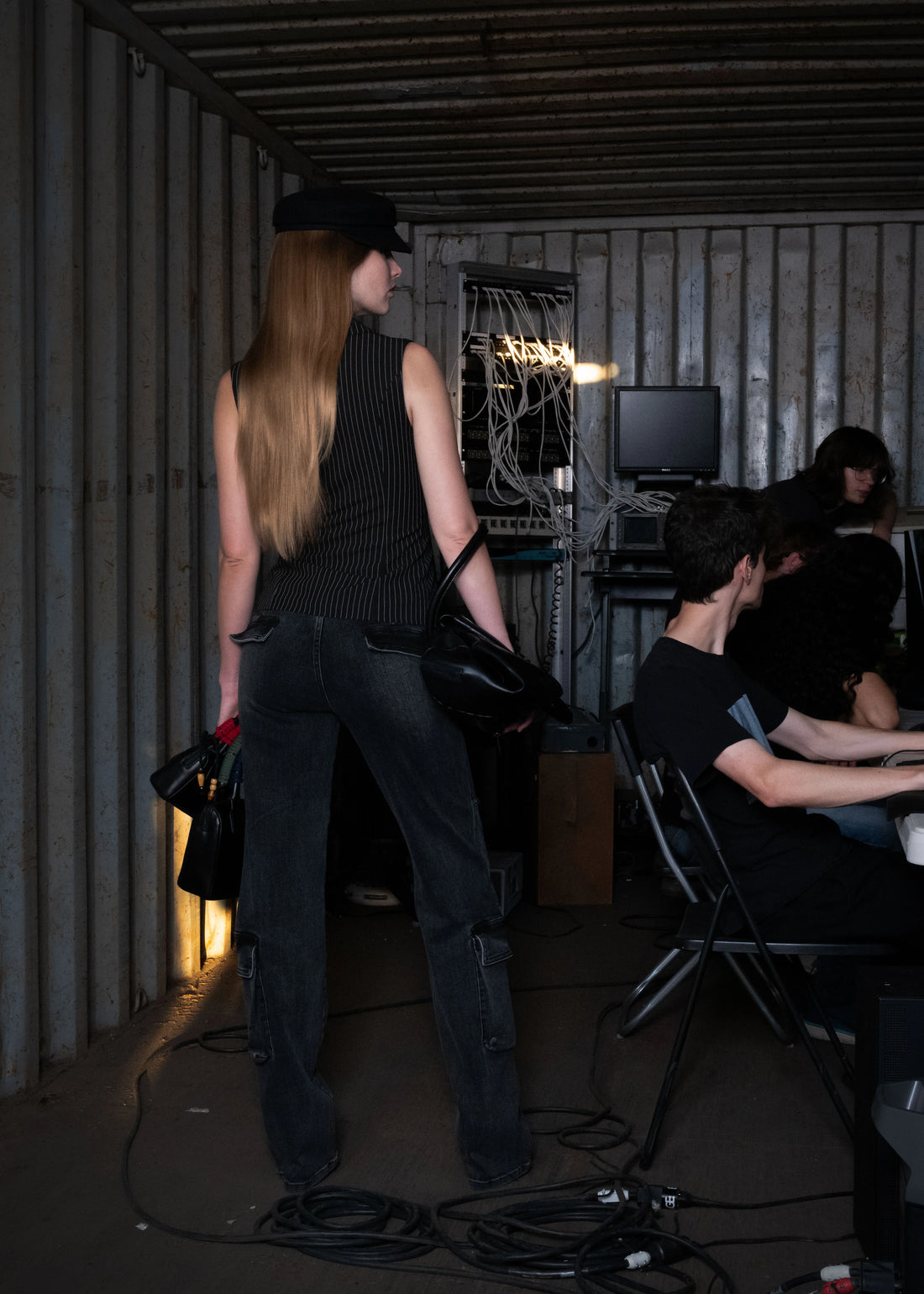 PRIX 98 DENIM BOOTCUT JEANS GUNMETAL