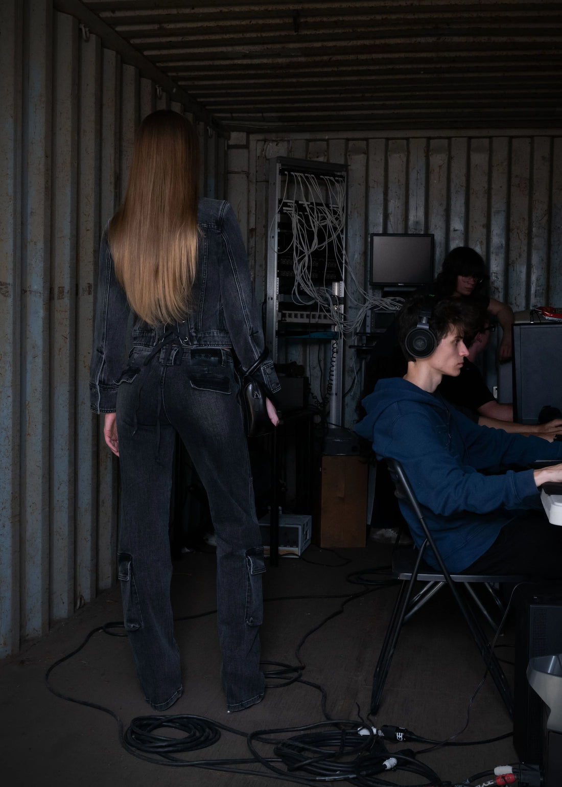 PRIX 98 DENIM BOOTCUT JEANS GUNMETAL