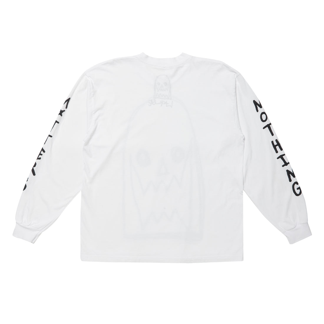 ASSPIZZA Nothing Matters LS T-Shirt (White)