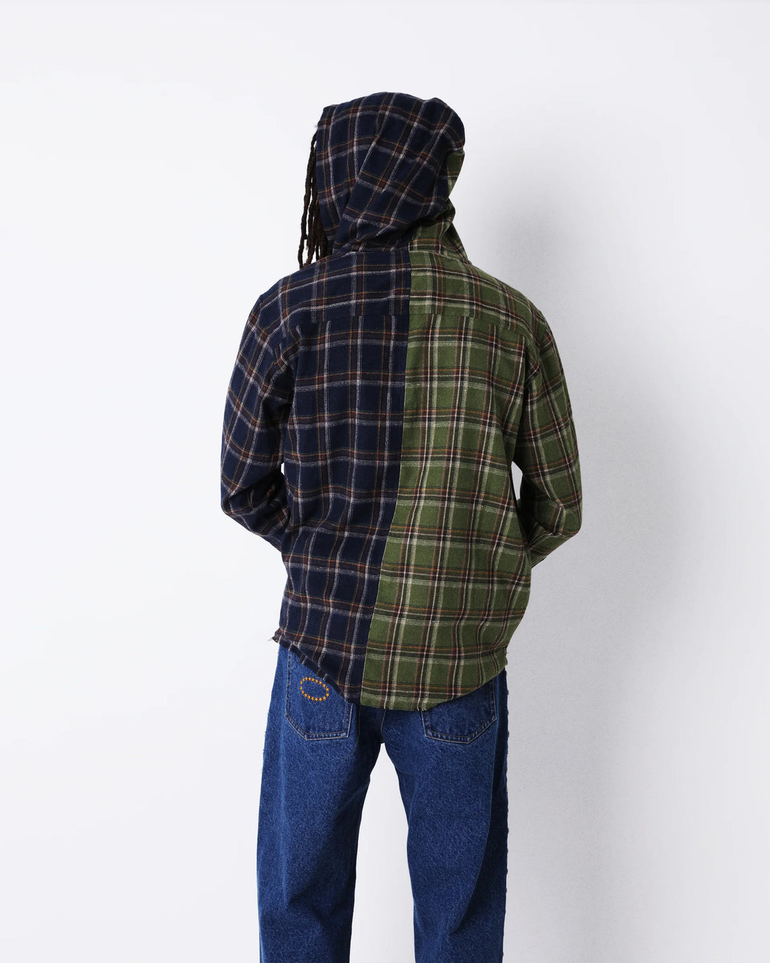 AFB Hooded Shirts (NAVY / GREEN)