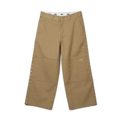 AFB DICKIES STUDDED WIDE PANTS TAN