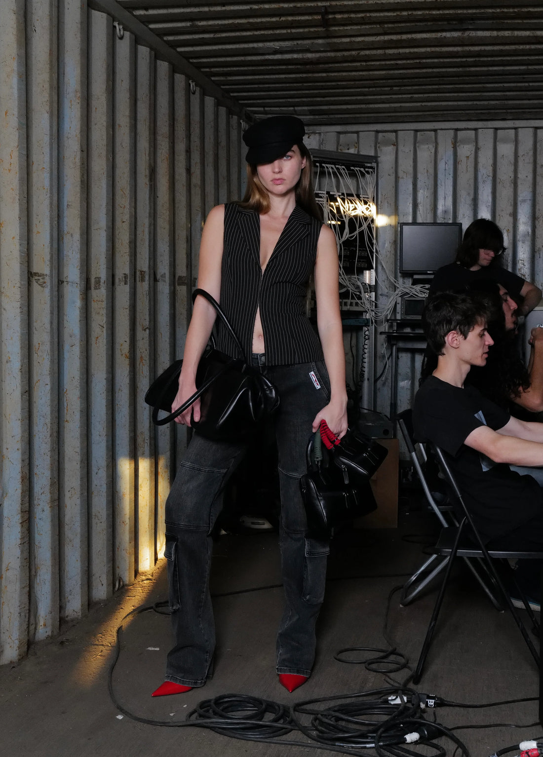 PRIX 98 DENIM BOOTCUT JEANS GUNMETAL