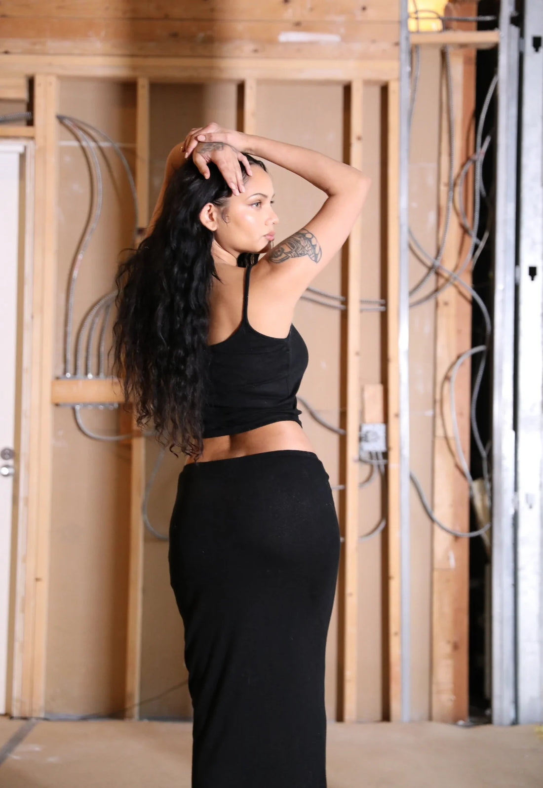 PRIX POINTELLE SKIRT BLACK