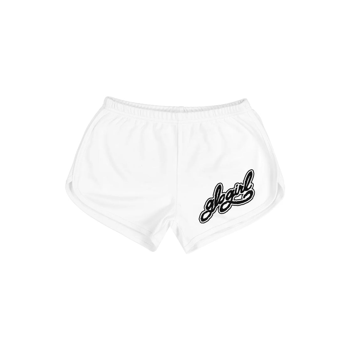 GLO GANG Glo Girl Flag Shorts (White)