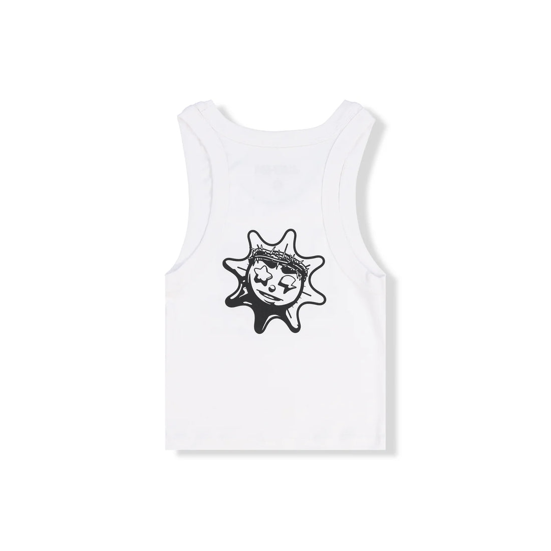 GLO GANG Glo Girl Flag Crop Tank (White)