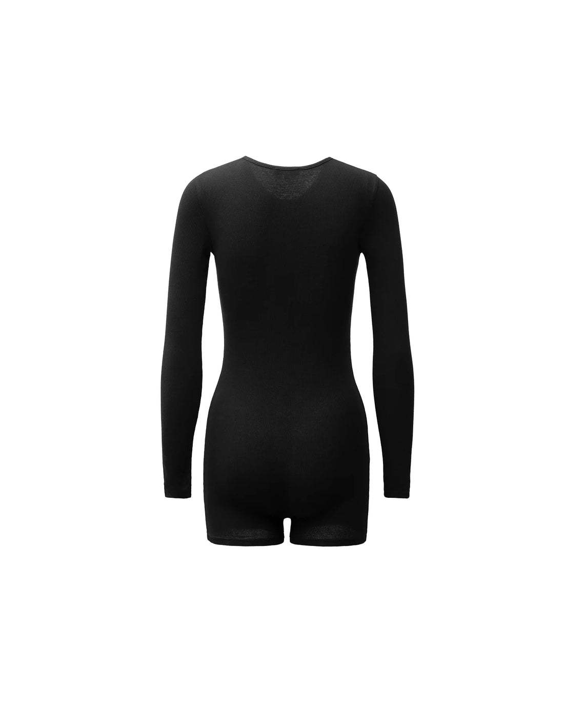 PRIX KIO RIBBED HENLEY TEDDY BLACK