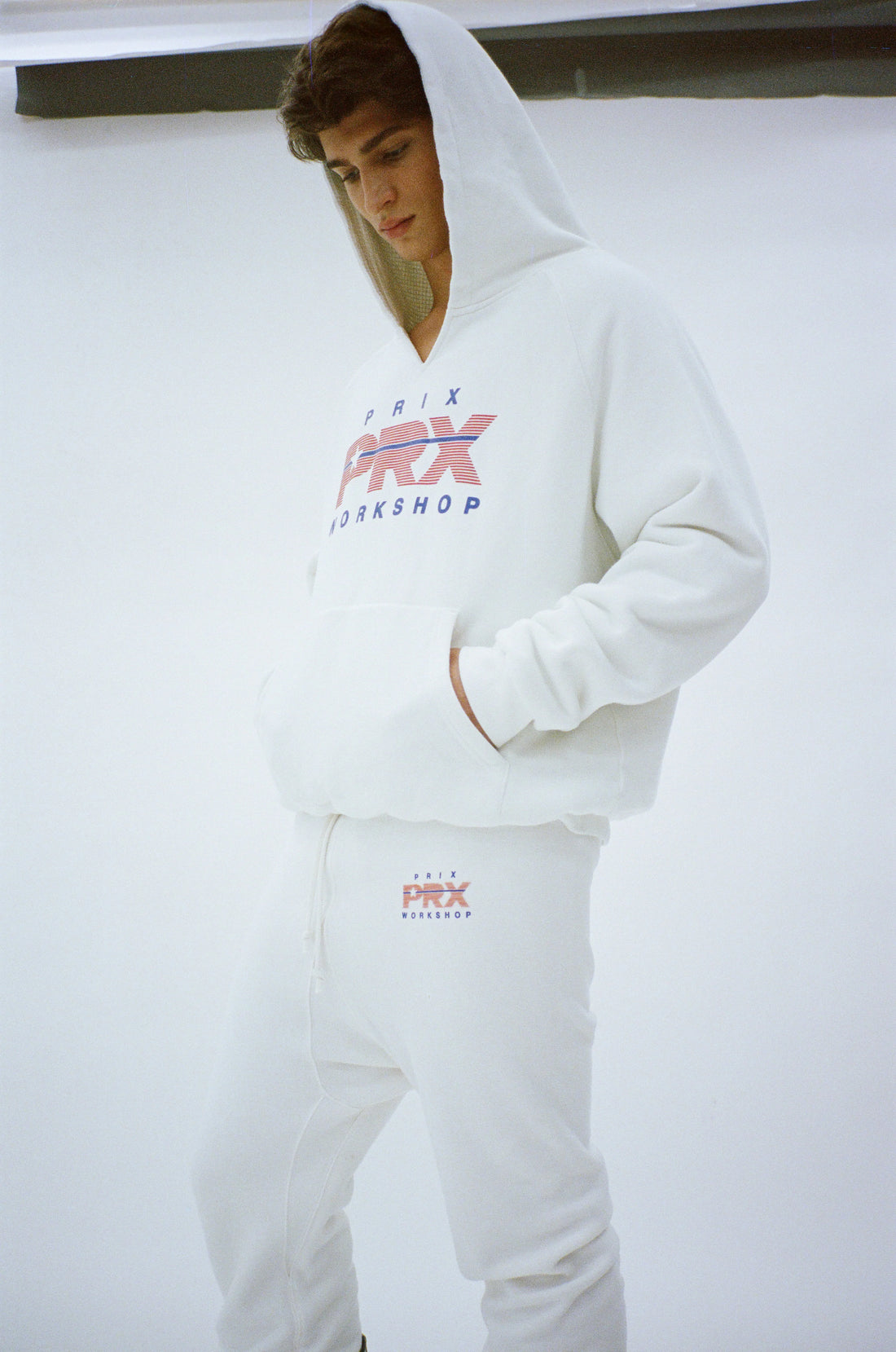 PRIX B2 VINTAGE CUT SWEATPANTS WHITE