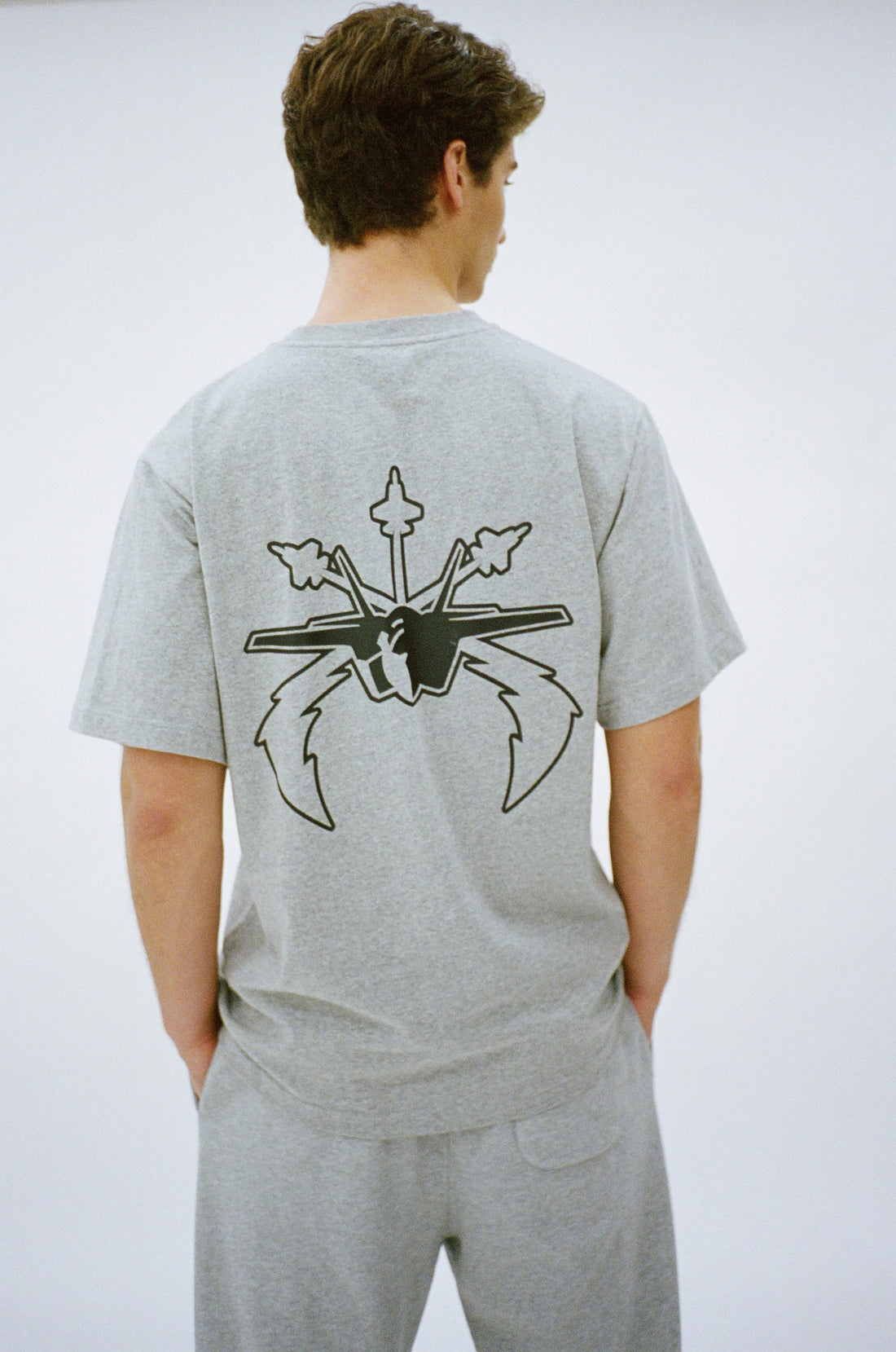 PRIX F22 T-SHIRT HEATHER GREY