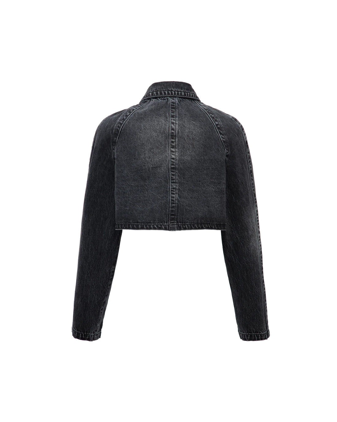 PRIX PRIX DENIM STONE WASHED BABY JACKET GUNMETAL