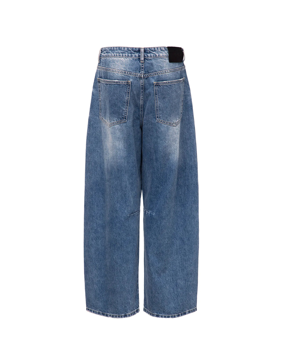 PRIX DENIM STONE WASHED WIDE DENIM JEANS INDIGO
