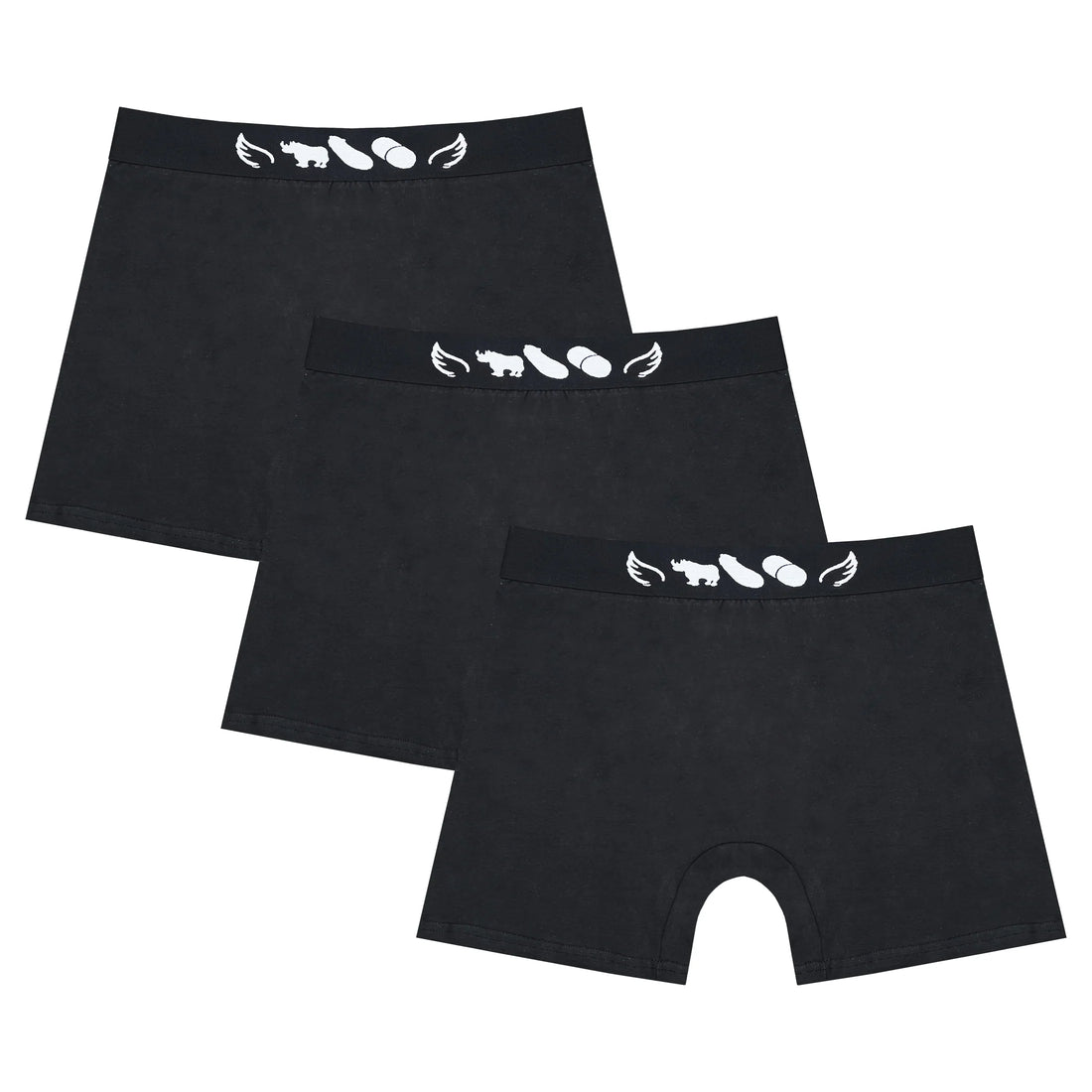 rhinodickpill Black Underwear 3-Pack