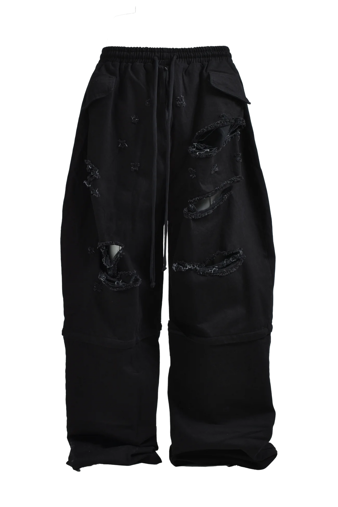 パンツ YORI SPORT ZIP-OFF UNDERWEAR DENIM YORI SPORT ZIP OFF UNDERWEAR DENIM (BLACK) – H4LO