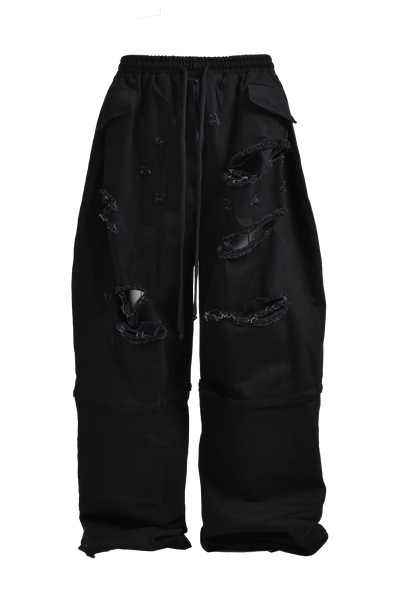 YORI SPORT ZIP OFF UNDERWEAR DENIM (BLACK)