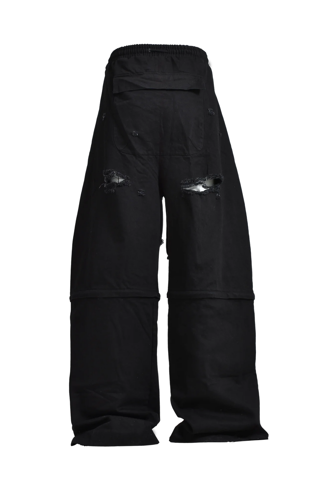 YORIパンツ YORI SPORT ZIP OFF UNDERWEAR DENIM (BLACK) – H4LO