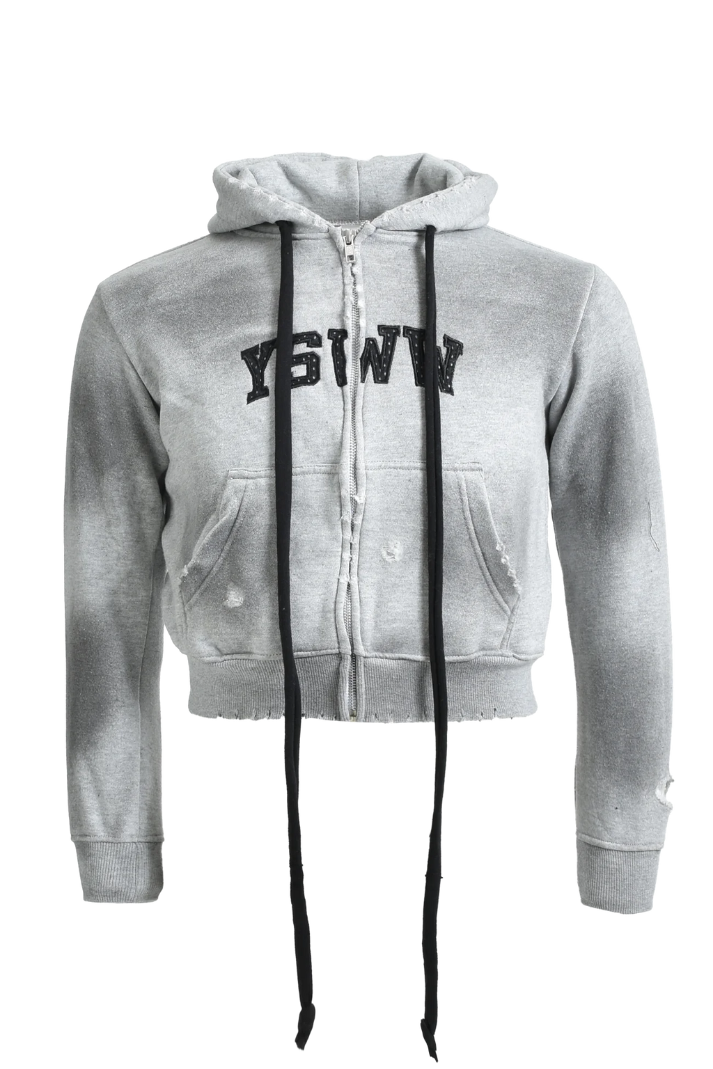 し*ょ様 Yori sport zip hoodie Yori Sport Text Zip-up (Grey/Black) | YORI