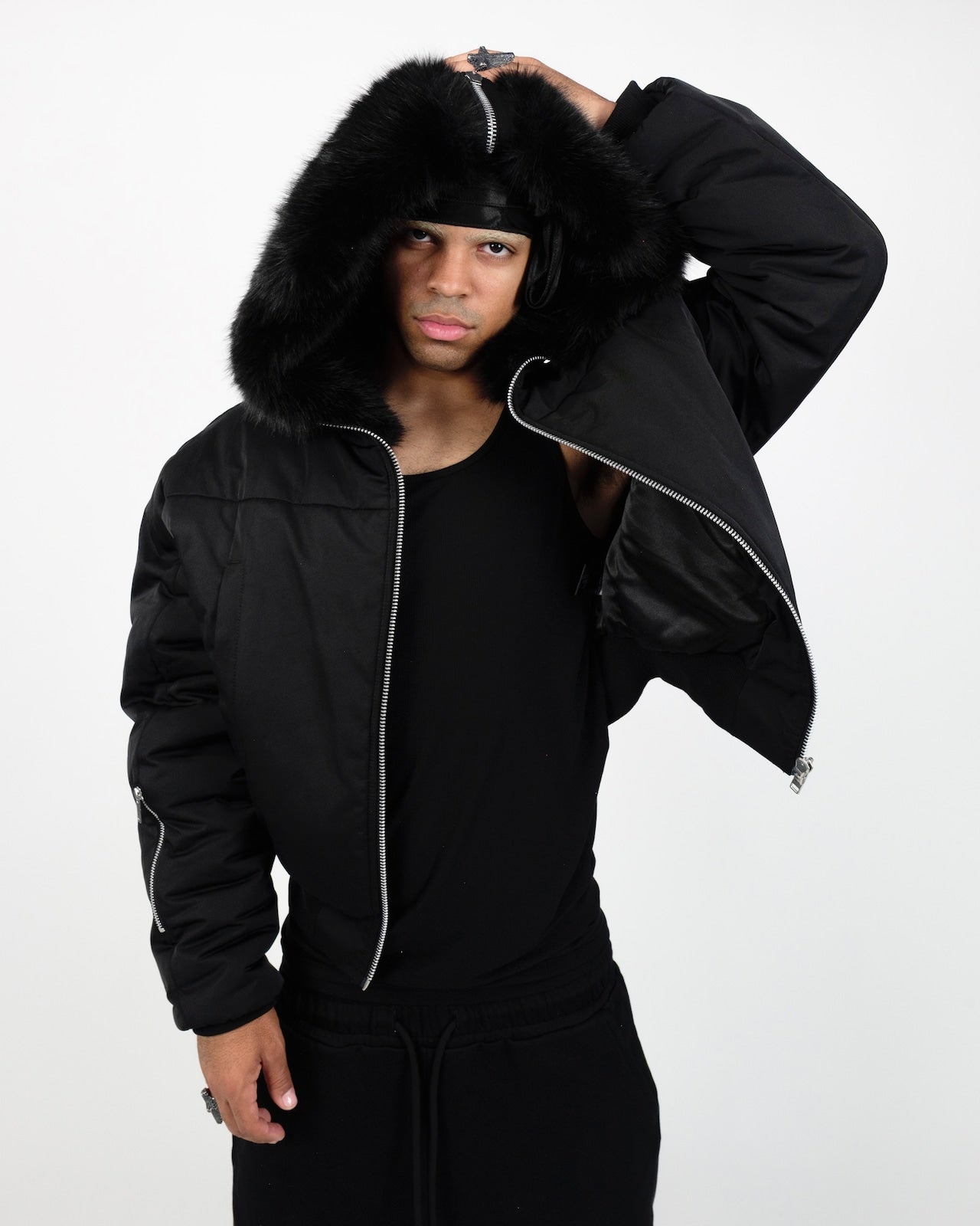 ジャケット・アウター NO MASS PROD BOMBER JACKET NO MASS PROD CRUCIFIED BOMBER JACKET - メルカリ