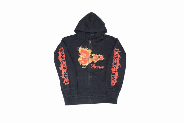 PLT ARCHIVE DUCK ZIP HOODIE (BLACK)