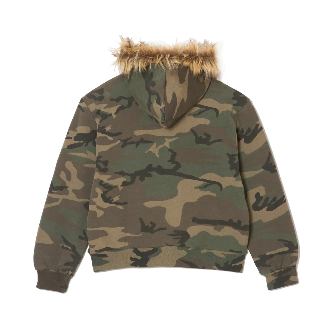 AFB FUR ZIP HOODIE (WOODLAND CAMO)