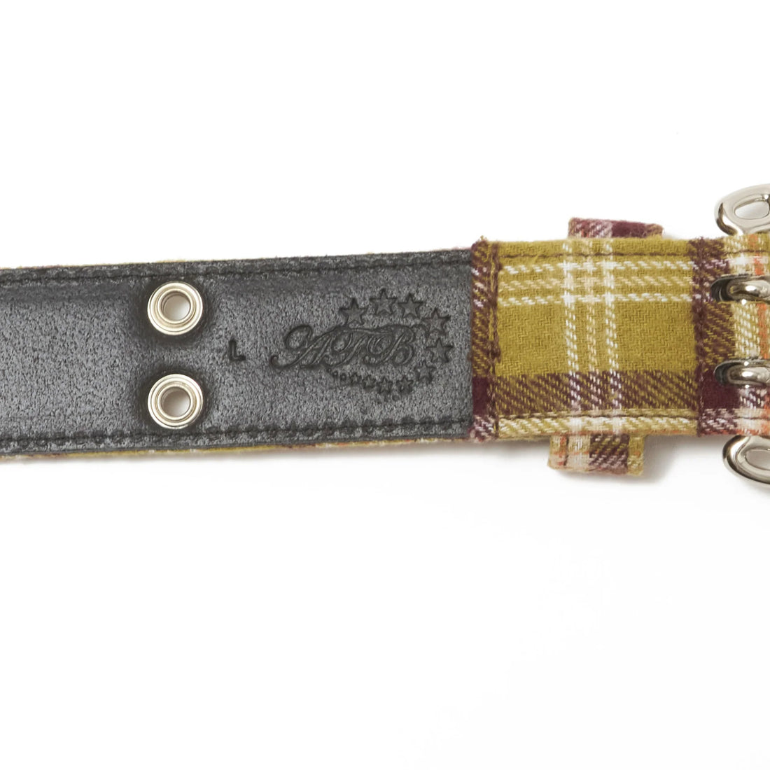 AFB FLANNEL CHECK BELT (LIME)