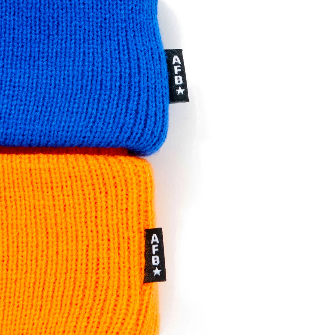 AFB DOUBLE LAYERD BEANIE (BLUE / ORANGE)