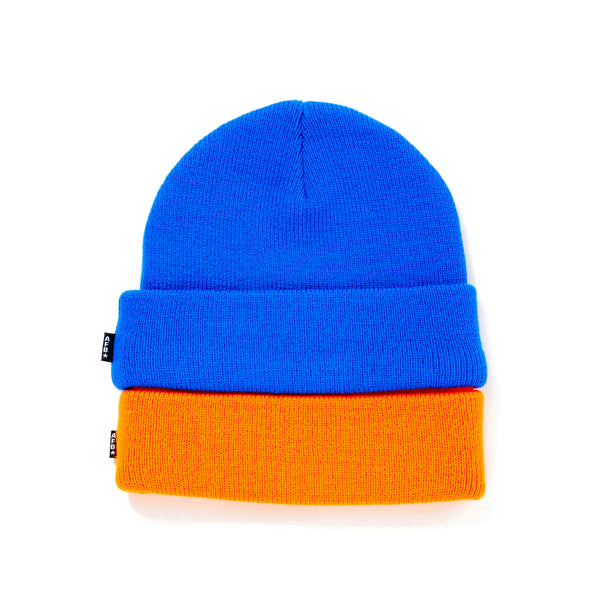 AFB DOUBLE LAYERD BEANIE (BLUE / ORANGE)