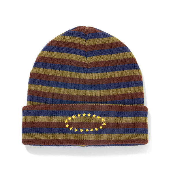 AFB DOUBLE BEANIE (OLIVE / NAVY)