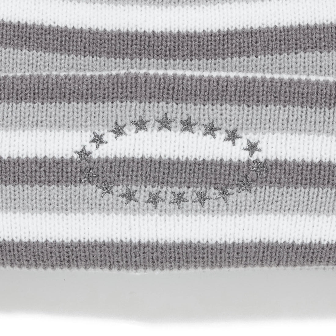 AFB DOUBLE BEANIE (GREY / WHITE)