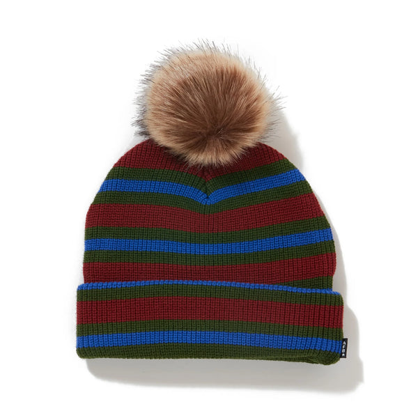 AFB POM POM DOUBLE BEANIE (RED)