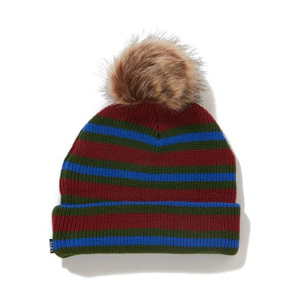 AFB POM POM DOUBLE BEANIE (RED)