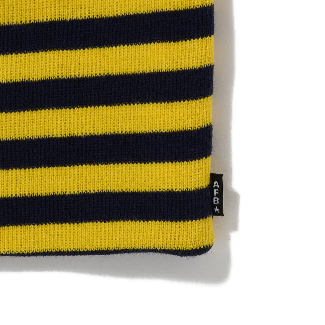 AFB BORDER LONG BEANIE (YELLOW / NAVY)
