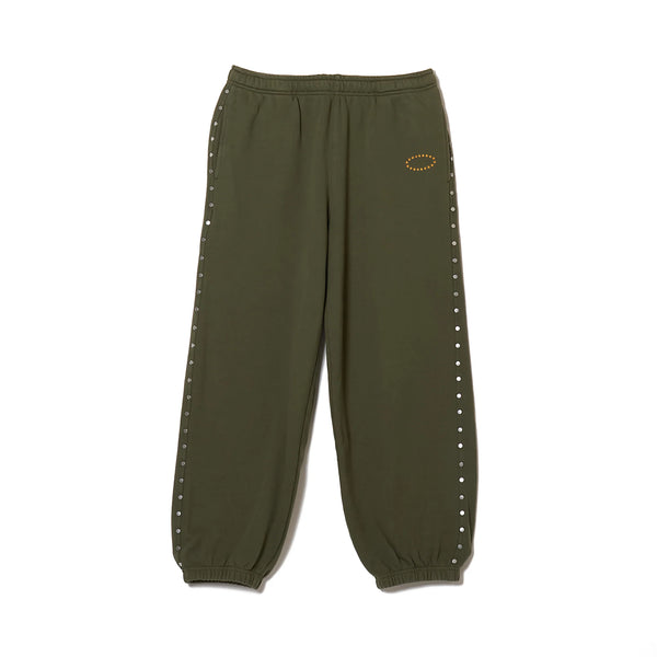 AFB STUDDED BIG SWEAT PANTS (OLIVE)