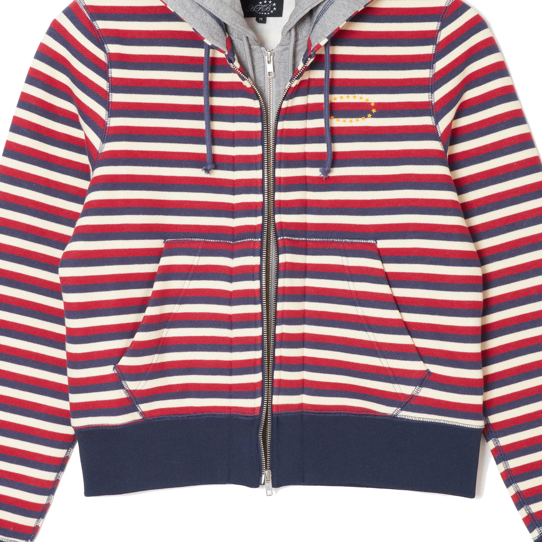 AFB DOUBLE LAYERD ZIP UP HOODIE (RED)