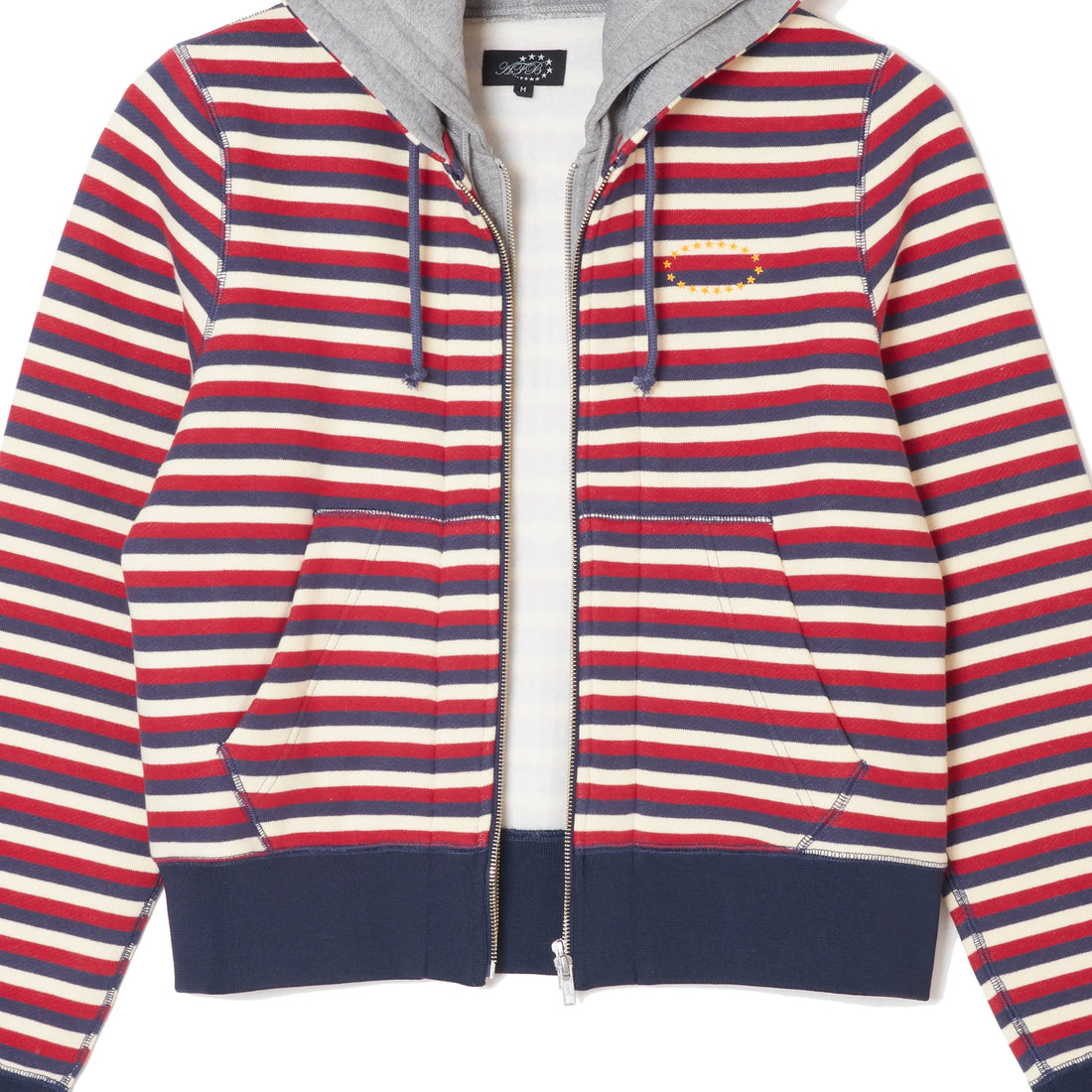 AFB DOUBLE LAYERD ZIP UP HOODIE (RED)