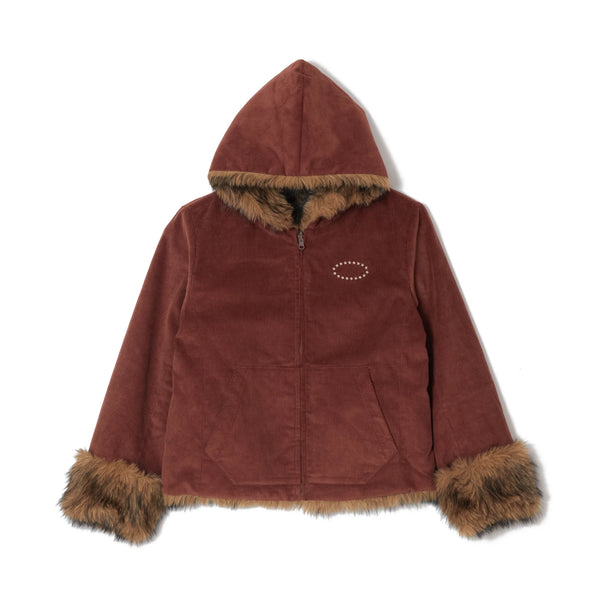 AFB REVERSIBLE FUR JACKET (BROWN)