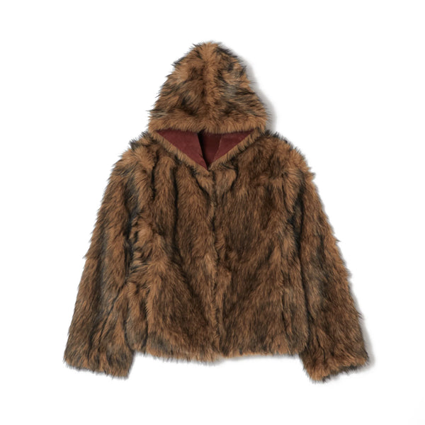 AFB REVERSIBLE FUR JACKET (BROWN)