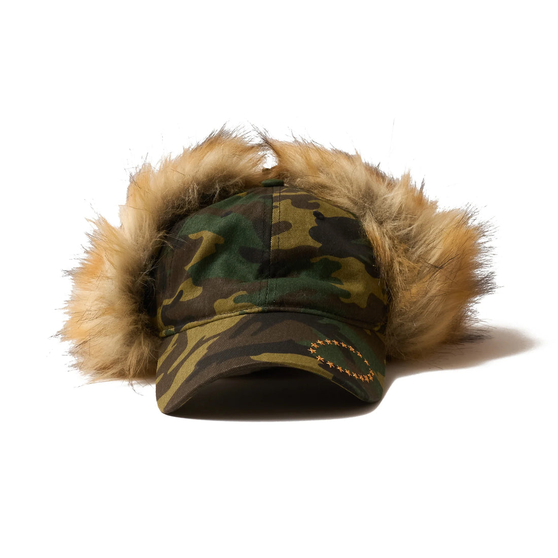 AFB DOG EAR FUR CAP (CAMO GREEN)