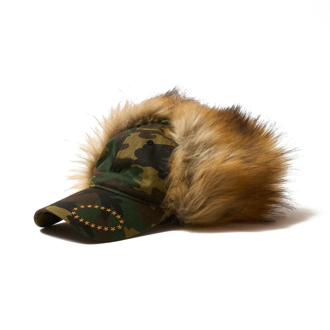 AFB DOG EAR FUR CAP (CAMO GREEN)
