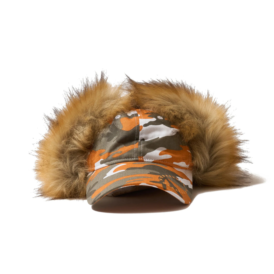 AFB DOG EAR FUR CAP (CAMO ORANGE)