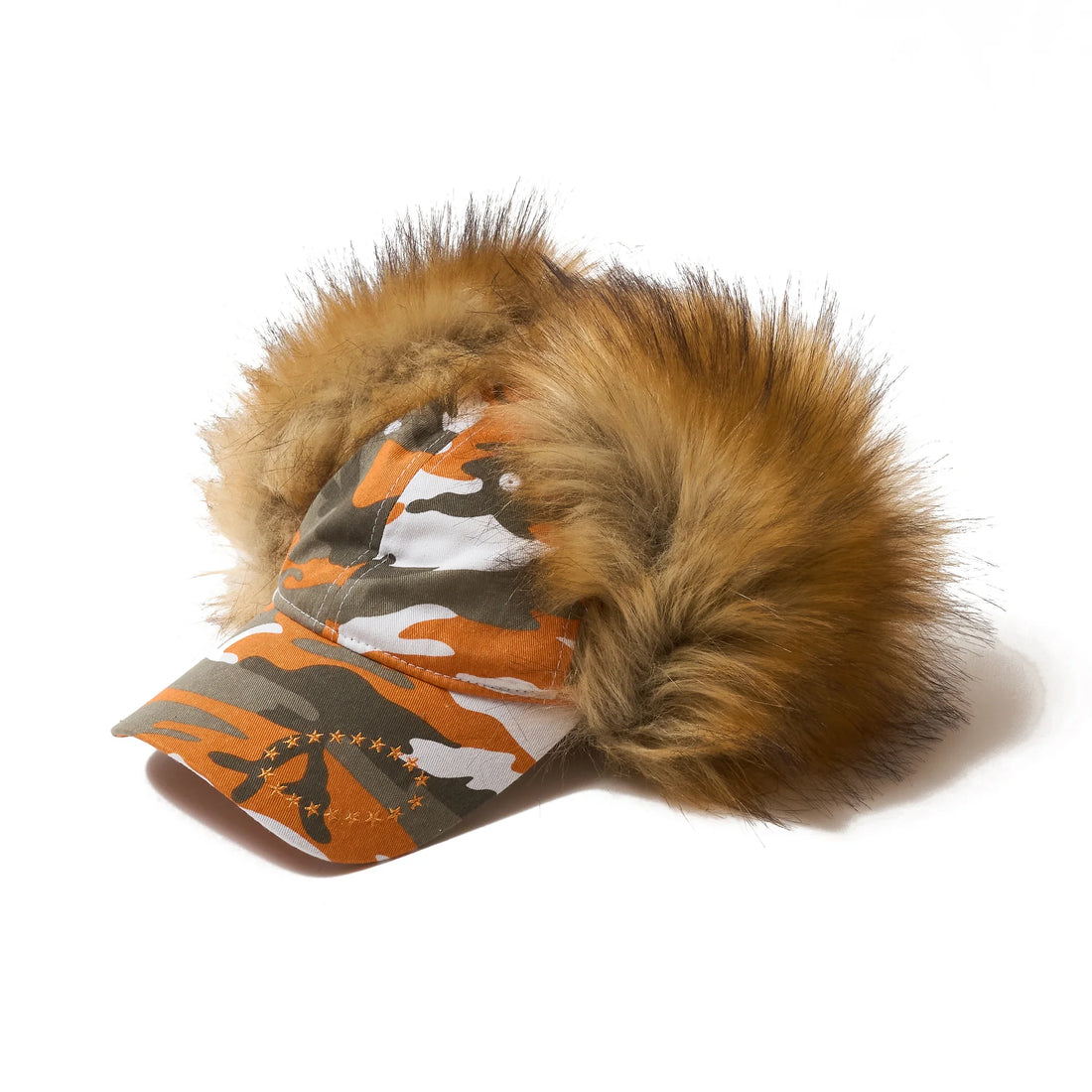 AFB DOG EAR FUR CAP (CAMO ORANGE)