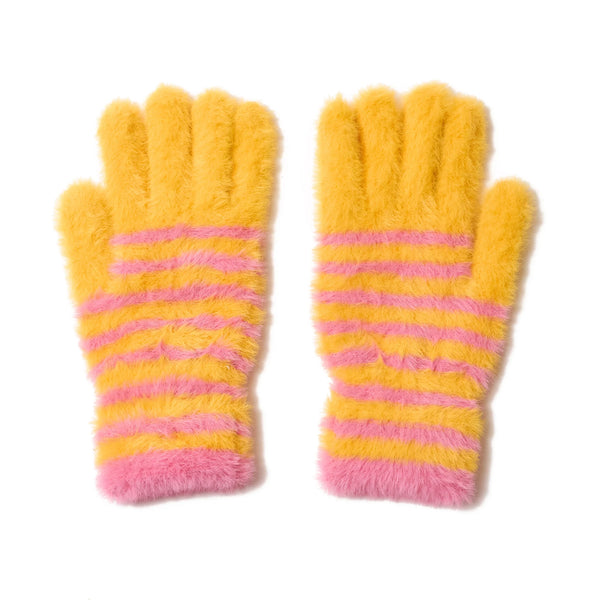 AFB FLUFFY BORDER GLOVE (YELLOW)