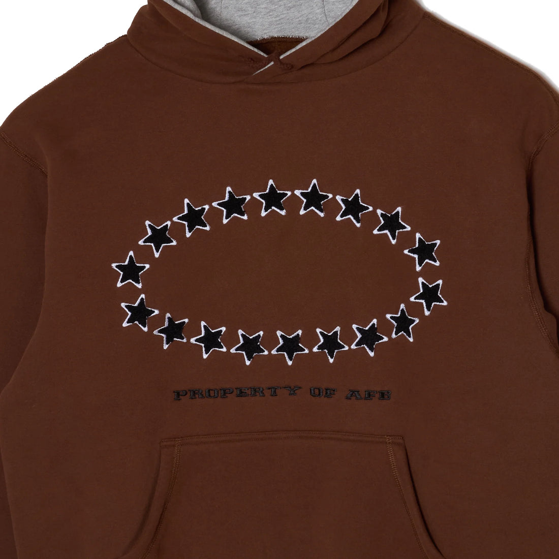 AFB STAR SPORT HOODIE (BROWN)