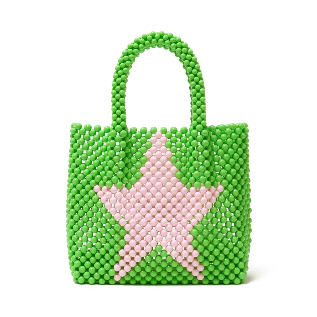 AFB STAR BEADS HAND BAG (LIME)
