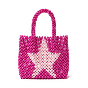 AFB STAR BEADS HAND BAG (PINK)
