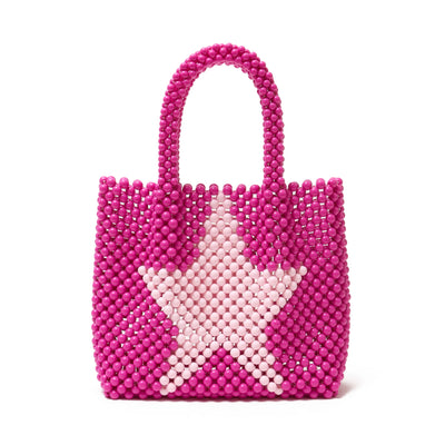 AFB STAR BEADS HAND BAG (PINK)