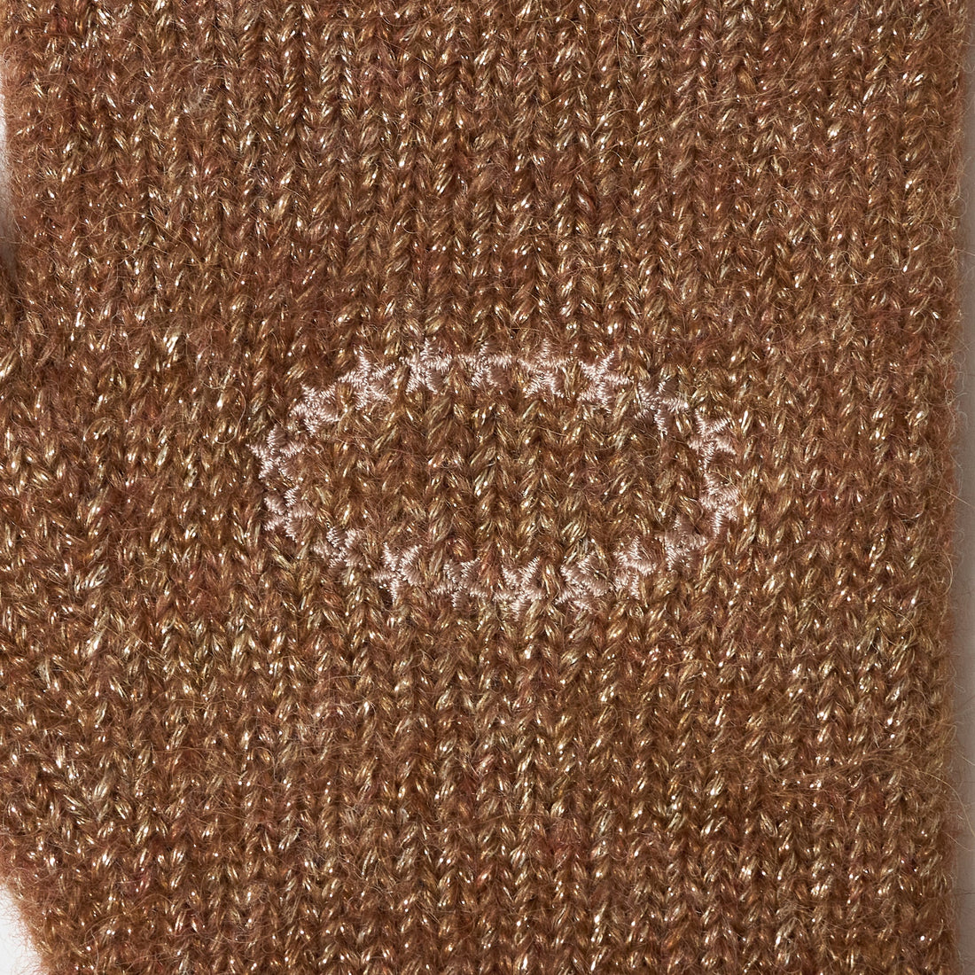AFB STAR FINGERLESS GLITTER GLOVE (BROWN)
